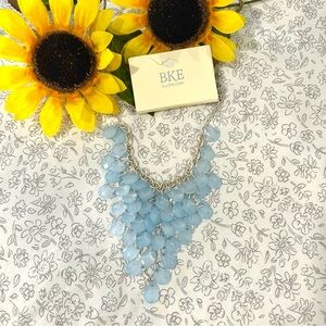 BKE Buckle Chalcedony Blue Waterfall Boho Western Necklace